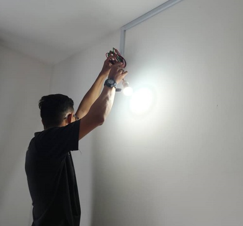 Wiring rumah baru di Gamuda